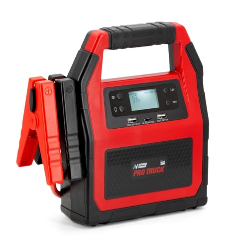 Gys Nomad Power Pro Truck, Booster Al Litio, 12/24V, Fornito Con Caricatore E Cavo Usb, 027527