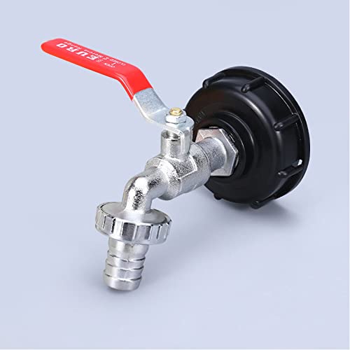 Rubinetto Del Serbatoio Dell'Acqua Da 1000 Litri, Per Acqua Piovana, Adattatore Per Serbatoio Dell'Acqua Da 1/2", Rubinetto In Materiale In Lega Fabbr