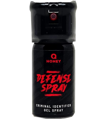 Q Honey Spray Anti-Aggressione In Formato Compatto, Con Gel, Ideale Da Portare In Borsa, Zaino O Tasca, 40 Ml. Spray Identificatore