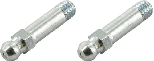 Cyclingcolors 2X Ingrassatori Testine Grasso Raccordo Trattore Moto Auto Tagliaerba Tosaerba Acciaio, M6 X 1 180°