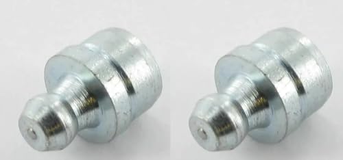 Cyclingcolors 2X Ingrassatori Testine Grasso Raccordo Trattore Moto Auto Tagliaerba Tosaerba Acciaio, M10 180°