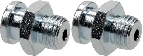 Cyclingcolors 2X Ingrassatori Testine Grasso Raccordo Trattore Moto Auto Tagliaerba Tosaerba Acciaio, M8 X 1