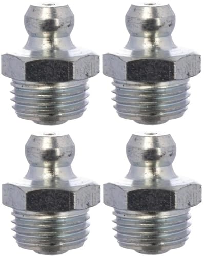 Cyclingcolors 4X Ingrassatori Testine Grasso Raccordo Trattore Moto Auto Tagliaerba Tosaerba Acciaio, M10 X 1 180°