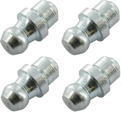 Cyclingcolors 4X Ingrassatori Testine Grasso Raccordo Trattore Moto Auto Tagliaerba Tosaerba Acciaio, M6 180°