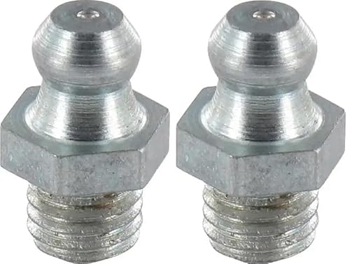 Cyclingcolors 2X Ingrassatori Testine Grasso Raccordo Trattore Moto Auto Tagliaerba Tosaerba Acciaio, M7 X 1 180°
