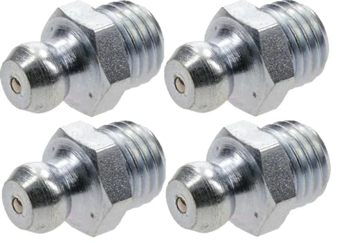 Cyclingcolors 4X Ingrassatori Testine Grasso Raccordo Trattore Moto Auto Tagliaerba Tosaerba Acciaio, M8 X 1 180°