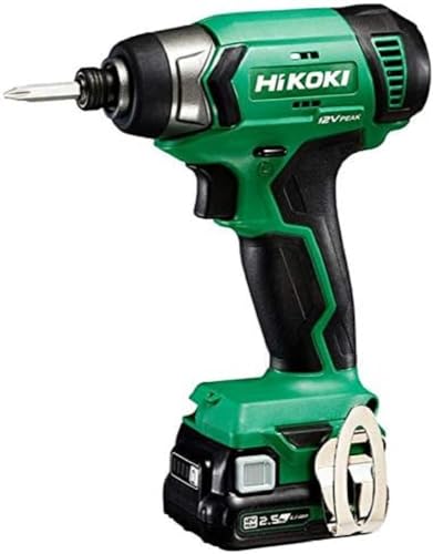 Hikoki Wh12Dawfz - Atornillador De Impacto A Batería 12V 112Nm Inserción 1/4 Capacidad M4-M10 Con 2 Baterias 2.5Ah Y Cargador Wh12Daz
