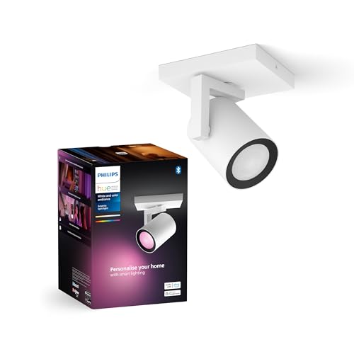 Philips Hue White & Color Ambiance Argenta Lampada Da Soffitto Con Faretto Singolo, Faretti Led Dimmerabili Per Il Sistema Hue, Controllo Intelligente