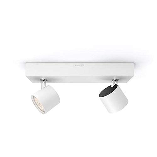 Philips Led Star, Lampadario A Faretti, 2 Punti Luce, 2X4.5W, Bianco