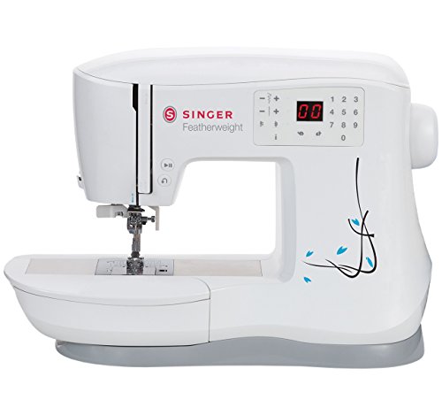 Singer Featherweight C240 230144001 - Macchina Da Cucire In Plastica, 43 X 23 X 32 Cm, Colore: Bianco