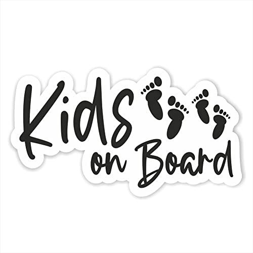 Folien-Zentrum - Kids On Board 12,5 X 7 Cm – Adesivo Di Alta Qualità Per Auto – Adesivo Divertente Per Auto – Adesivo Per Auto – Adesivo Per Auto – Ma