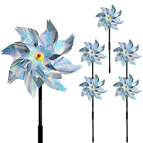 Repellente Per Uccelli E Piccioni, Girandola Da Giardino, Repellente Per Piccioni, Balcone, Riflettente, Per Uccelli, Giardino, Cortile, Frutteto (5 P