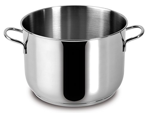 Lagostina Every Pentola Ø 24 Cm In Acciaio Inox 18/10 Con Fondo Lagoseal Plus, Esterno Satinato E Ampie Manicature, Adatta A Tutte Le Fonti Di Calore,