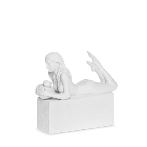 Christel By Sommer Figura Statuetta Zodiaco Acquario 18Cm Bianco Poliresina