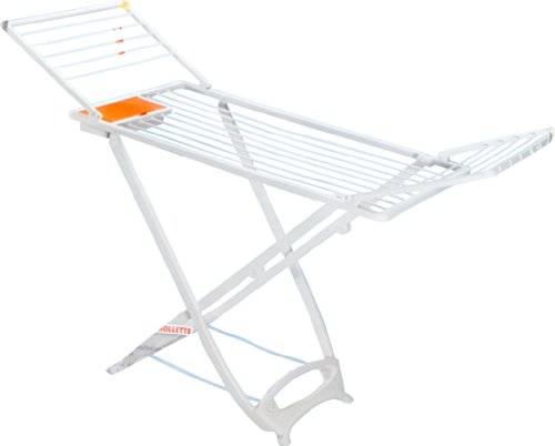 Lacatrade Stendibiancheria Con Mollette E Ali, Bianco, 143 X 53 X 100 Cm