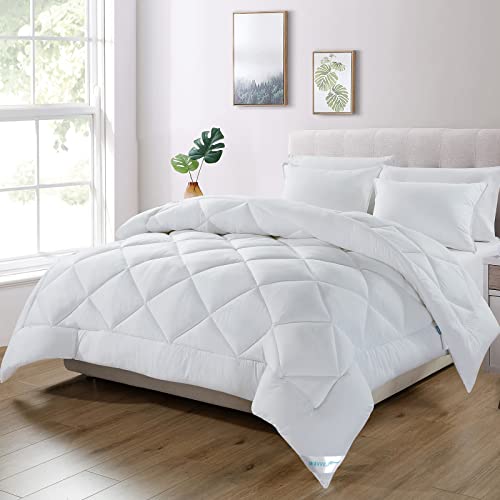 Wavve Piumino Quattro 4 Stagioni Letto Singolo 135X200 - Piumone Autunnale Invernale 135 X 200 - Trapunta 200X135, Microfibra Sintetica, Caldo, Morbid