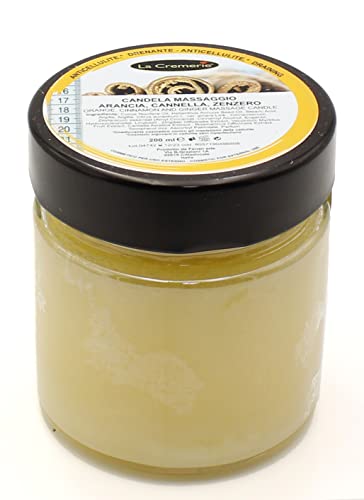 Candela Da Massaggio Corpo Arancia, Cannella, Zenzero - Anticellulite, Drenante - La Cremerie - 200Ml