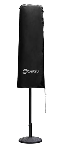 Sekey Ombrellone Copertura, 160×50/62Cm,Nero