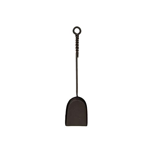 Minuteman International Rope Handle Single Fireplace Tool, Shovel Strumento Per Caminetto Pala, Nero, Mini 18-In