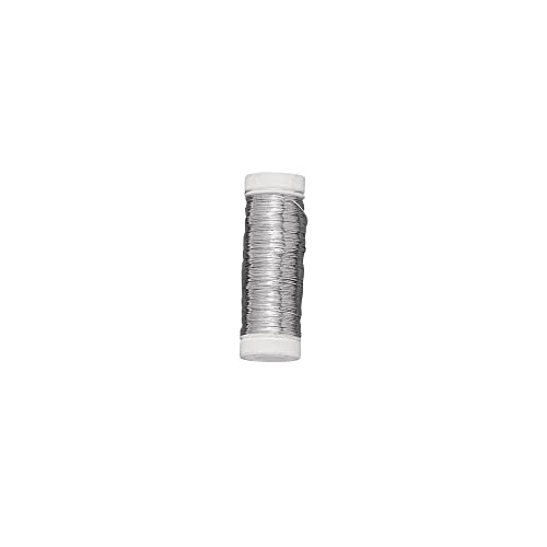 Rayher Filo D'Argento Con Anima In Rame, 0,25 Mm Ø, Spoletta 100 M, Busta 1 Pz, 2425800