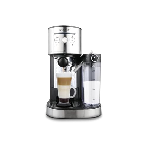 Becken Espresso Multifunzione, Pressione 15 Bar, Capacità 1,2 L, 1400 W, Finiture In Acciaio Inox