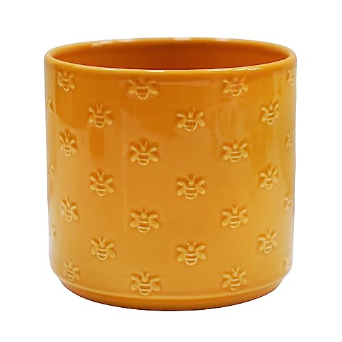 Ivyline Fioriera, Terracotta, Ape Gialla, Diametro 13,5 Cm X Altezza 12,5 Cm