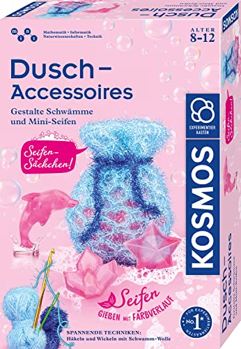 Kosmos 671600 Accessori Per Doccia, Progettare Spugne In Lana Doccia E Creare Mini Saponi Con Gradiente, Emozionante Set Di Esperimenti Per Bambini A 
