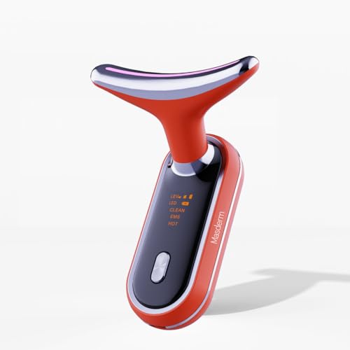 Masderm | Massaggiatore Facciale | Rassodante Antirughe | Galvanica Facciale | Macchina Rimuove Le Rughe Viso | Red Light Therapy Face | Rassodante Ma