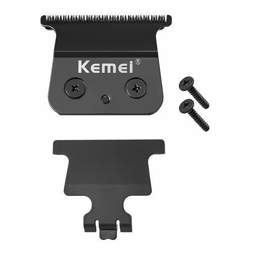 Kemei 2299 - Lame Di Ricambio Professionali Per Tagliacapelli, Testa Metallurgica In Polvere, Lama A Forma Di T, Affilata E Durevole