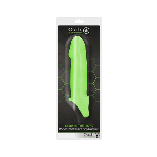 Smooth Thick Stretchy Penis Sheath - Glow In The Dark