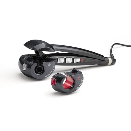 Babyliss C1300E Curl Secret Ionic 2 - Arricciacapelli Automatico, 2 Testine Intercambiabili, Intervallo Di Temperatura 190- 230° C, Nero, Diametro 25-