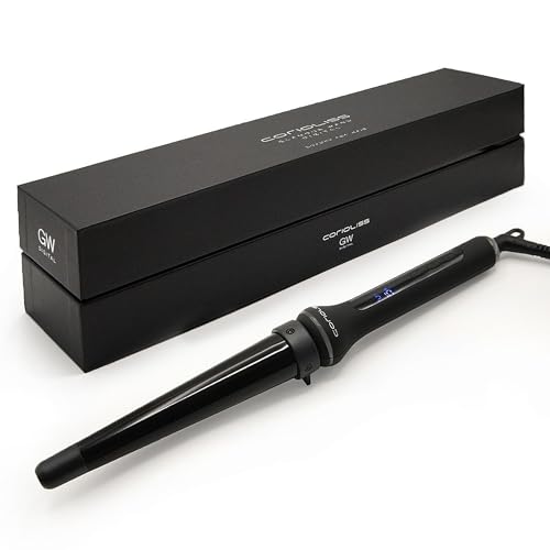 Corioliss | Glamour Wand | Macchina Per Arricciatura Per Le Donne | Arricciacapelli | Tamburo Ceramico Conico Professionale Controllo Temperatura Blac