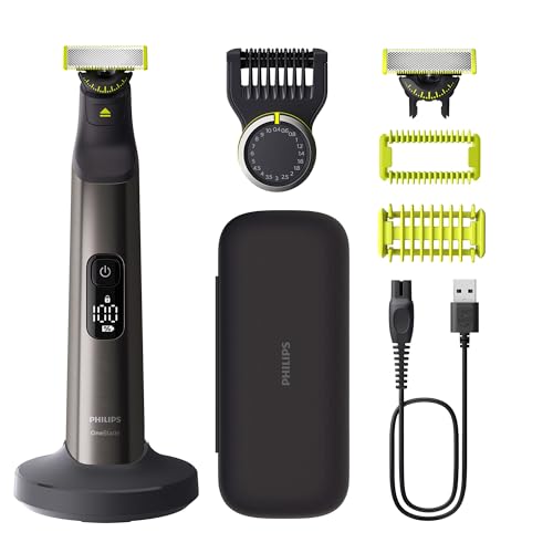 Philips Oneblade Pro 360 Autentico Regolabarba Elettrico Per Viso E Corpo, Rasoio E Depilatore, 2X 360 Lame, Pettine A 14 Lunghezze, Kit Per Il Corpo,