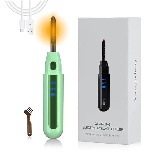 Piegaciglia Riscaldato, Portatile Piegaciglia Elettrico, Piegaciglia Professionale Usb Ricaricabile, Piega Ciglia Donna Con Display Temperature Digita