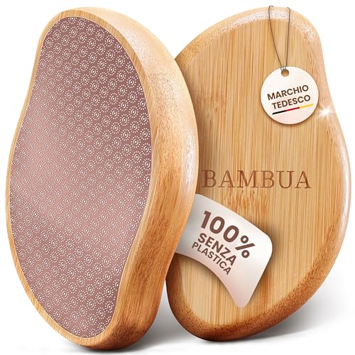 Bambua Raspa Piedi Professionale - (Effetto Anti-Calli 100%) Calli Piedi Rimozione - Per Piedi Bellissimi - Vetro Nano Efficace - Pedicure Piedi - Lim
