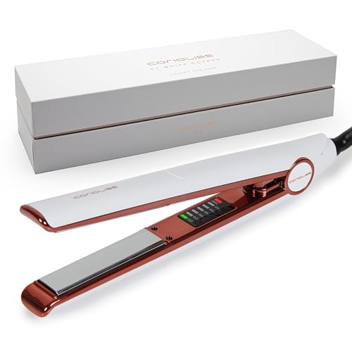 Corioliss C1 Piastre Per Capelli Per Le Donne | Piatti Di Titanio E Curling Per Capelli Fini | Ferro Professionale Con Controllo Della Temperatura Whi