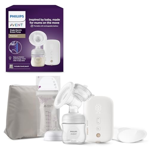Philips Avent Single Electric Breast Pump, Tiralatte Di Qualità Ospedaliera Con Motore Silenzioso E Ricaricabile Per La Massima Discrezione Ovunque Ti