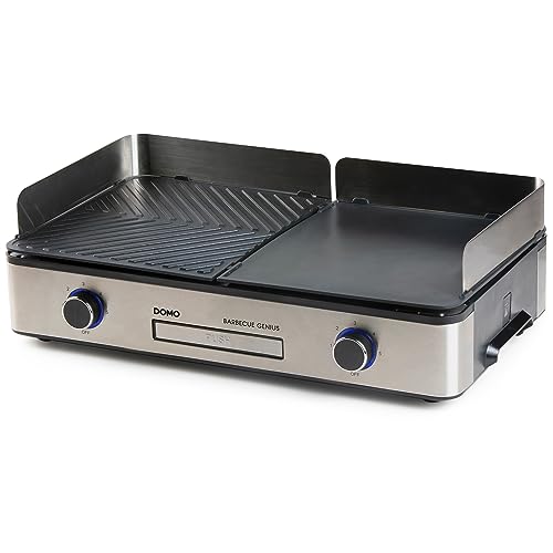 Domo Do9259G Genius - Barbecue A 2 Zone Di Temperatura, 2400 W, Colore: Nero
