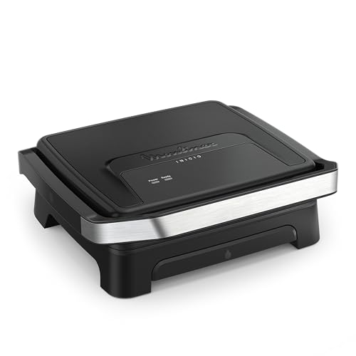 Moulinex Inicio, Piastra Per Panini E Griglia, Riscaldamento Rapido: 2000 W, Piastre Di Cottura Antiaderenti, Ampia Superficie Di Cottura, Nero, Gi271