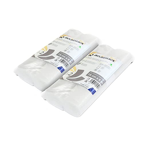 Bolsemack Sacchetti Sottovuoto Alimenti - Rotoli Sottovuoto Per Alimenti Per Macchine Sottovuoto - Rotolo Sottovuoto Alimenti - Senza Bpa (Pack 4, 18C