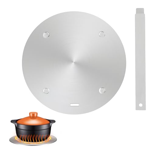 Volumoon Piastra Per Induzione Adattatore 20 Cm, Piastra Diffusione Di Calore, Piattello A Induzione, Adattatore Per Piano Cucina A Induzione, Adattat