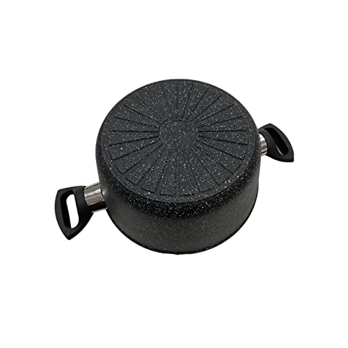 Ballarini Vipiteno Pentola Casseruola 2 Manici 24 Cm Antiaderente Nero