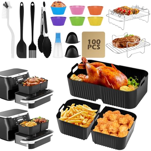 Accessori Per Friggitrice Ad Aria Calda Ninja Af500Eu, Stampo In Silicone Per Friggitrice Ad Aria Calda Ninja, Senza Bpa, Riutilizzabili E Alimentari,