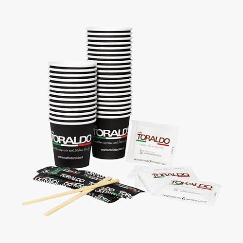 Toraldo Kit 150 Accessori Caffe' Bicchieri Zucchero Palettine