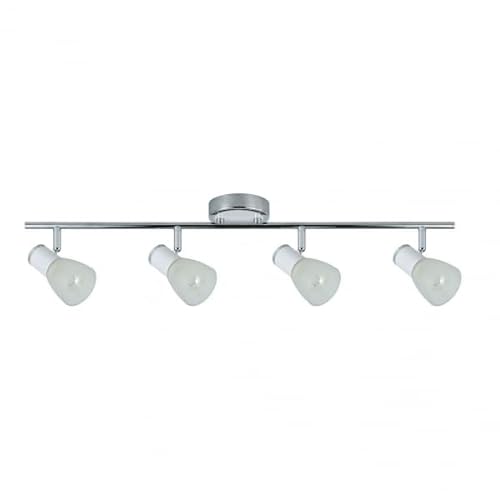 Ciabatta Cholo 4Xe14 Bianco/Cromo, Elegante E Funzionale, Ideale Per Illuminare I Tuoi Spazi. Dimensioni: 16 X 69,5 X 10 Cm. Perfetto Per Qualsiasi Am