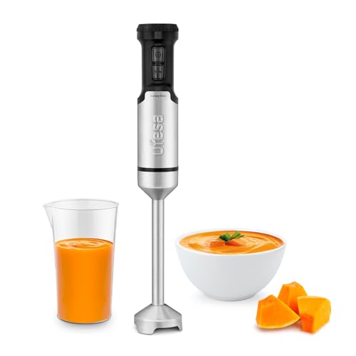 Ufesa Galaxy Frullatore A Mano, Potenza 1200 W, Controllo Velocità Variabile + Turbo, 4 Lame In Acciaio Inossidabile, Design Ergonomico E Anti-Splash,