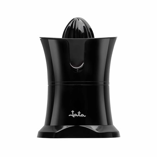 Jata Jeex1549 - Spremiagrumi Ad Arancia Elettrico, 60 W, 2 Coni Bidirezionale. Facile Da Pulire. Rimovibile. Rimozione Continua. Antigoccia. Versatore