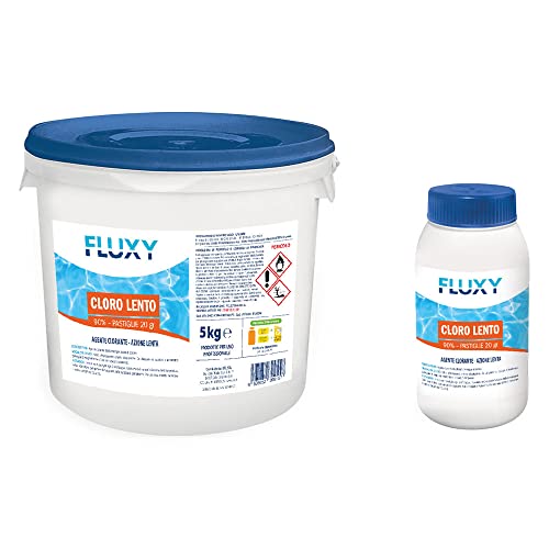 Tricloro In Pastiglie A Lento Dissolvimento Kg. 1 - Pastiglie Da 20 Grammi (12 Confezioni) Fluxy