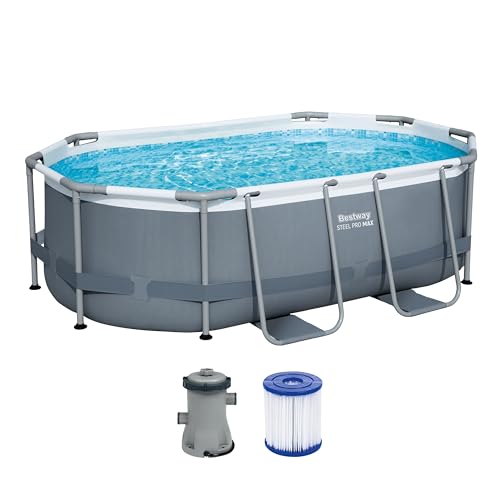 Bestway 5614A-7 Set Piscina Fuori Terra Steel Pro Max Da 305X200X84 Cm