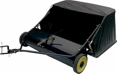 Ama Spazzolatrice Per Trattorini Rasaerba Con Cesto Di Raccolta Da 420 L, Larghezza Di Lavoro 97 Cm, Ruote 25 Cm, Nero